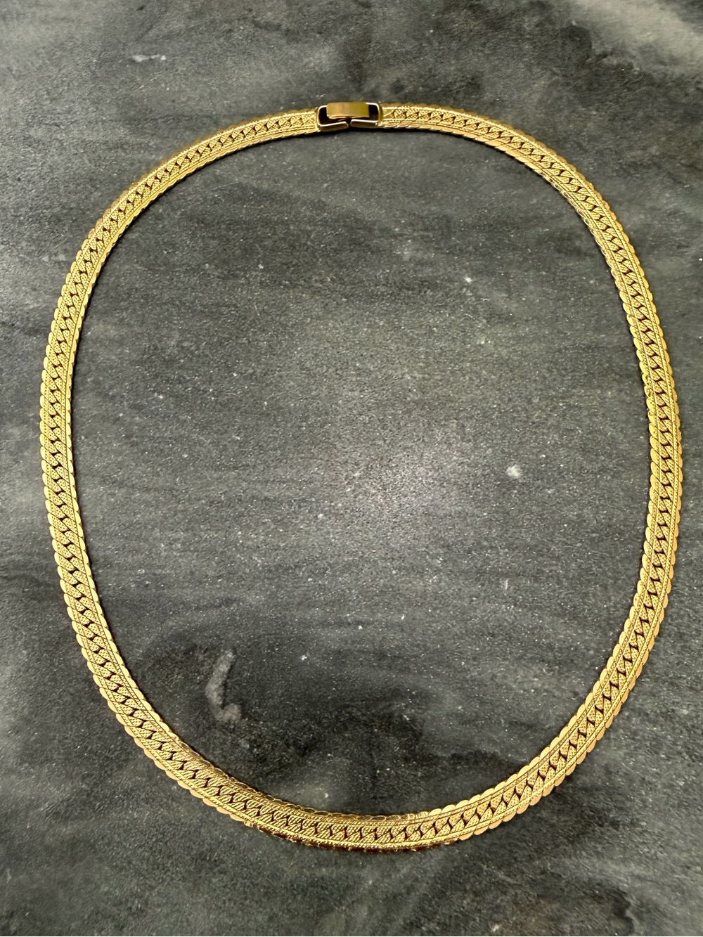 Vintage Gold Braided Chain Necklace